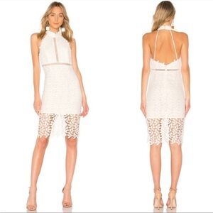 Bardot White Crochet Gemma Midi Dress sold at Revolve